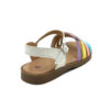 Sandalia para niña blanco con colores
