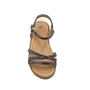 Sandalia para niña color gris oscuro