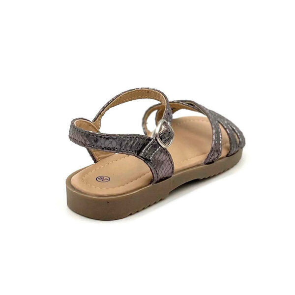 Sandalia para niña color gris oscuro