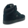 Zapatilla escolar niño cuero negro