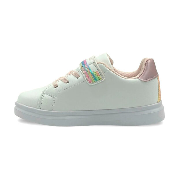 Zapatilla blanca para niña urbana