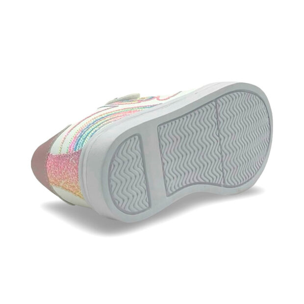Zapatilla blanca para niña urbana
