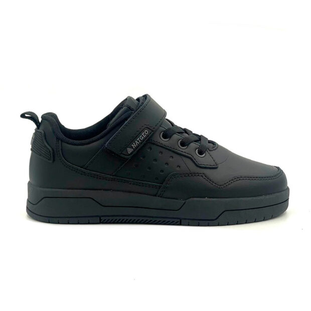 Zapatilla escolar niño 100% cuero natgeo