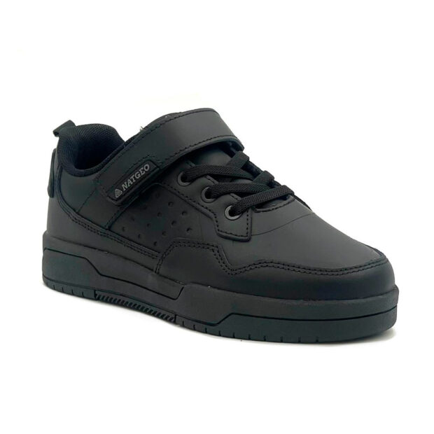 Zapatilla escolar niño 100% cuero natgeo