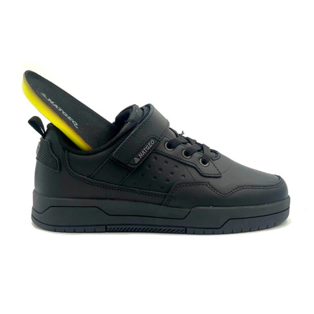 Zapatilla escolar niño 100% cuero natgeo