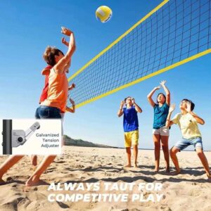 Red de voleibol portatil con tensor