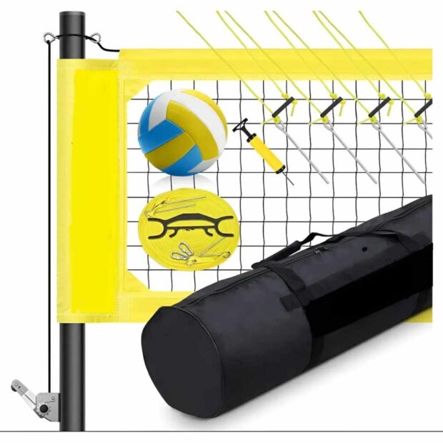 Red de voleibol portatil con tensor