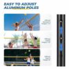 Red de voleibol portatil con tensor