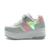 zapatillas con ruedas de nina tipo patin doble rueda verazzi gris