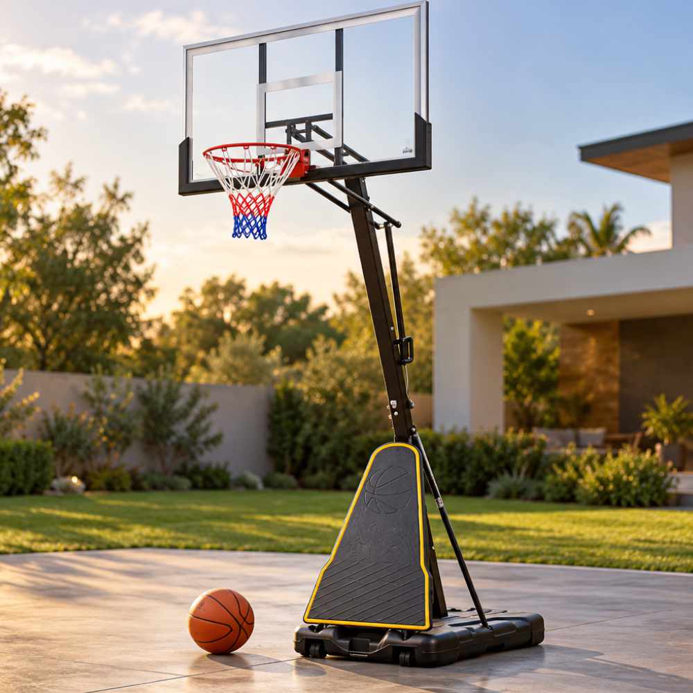 Aro de basquetbol con altura ajustable jordan deluxe