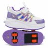 Zapatillas con ruedas verazzi purpura