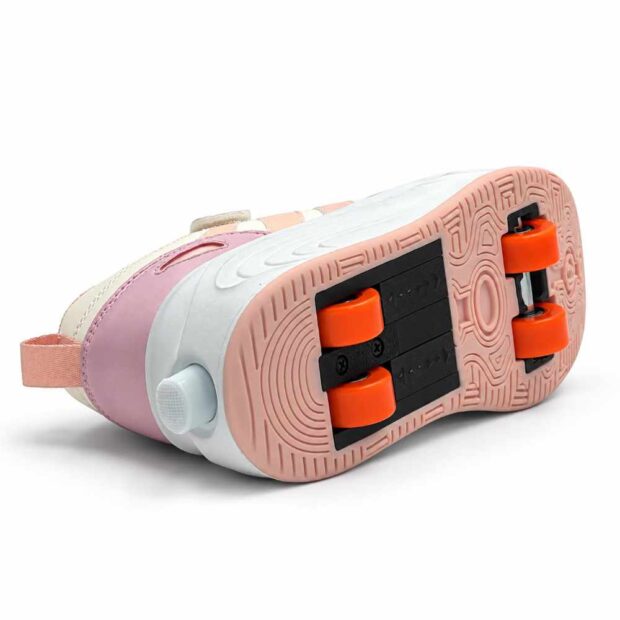 Zapatillas con ruedas verazzi rosado