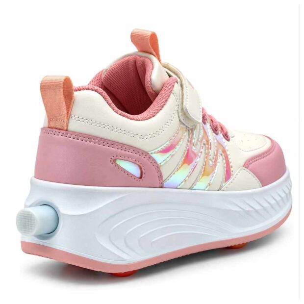 Zapatillas con ruedas verazzi rosado