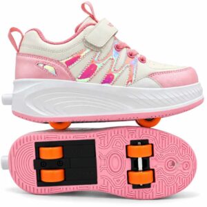 Zapatillas con ruedas verazzi rosado
