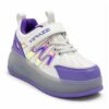 Zapatillas con ruedas y luces tipo patín verazzi purpura